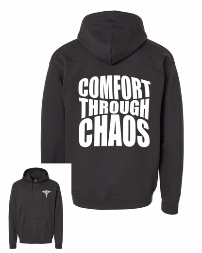 Comfort Through Chaos Hooded Sweatshirt