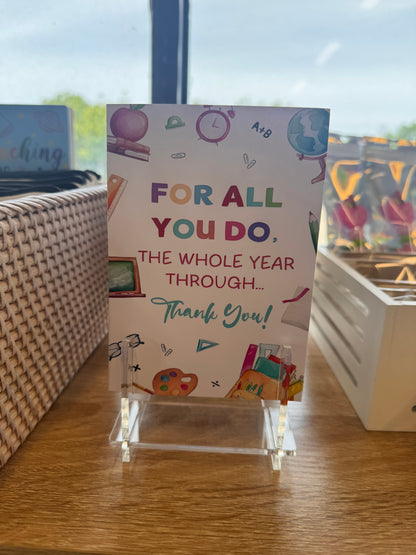 Teacher Thank You Card