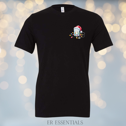 Santa’s Hat Saline Short Sleeve T-Shirt (Bella)