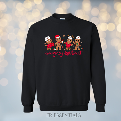 Emergency Department Gingerbread Crewneck Sweatshirt