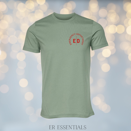 Emergency Department (red image) Short Sleeve T-Shirt (Bella)