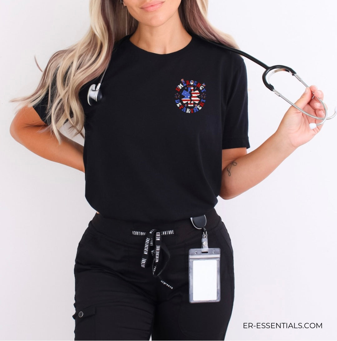 *READY TO SHIP* 4th of July Emergency Department T-Shirt (Bella)