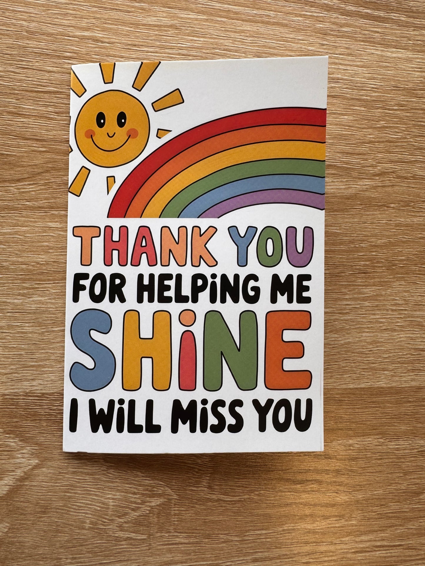 Teacher Thank You Card