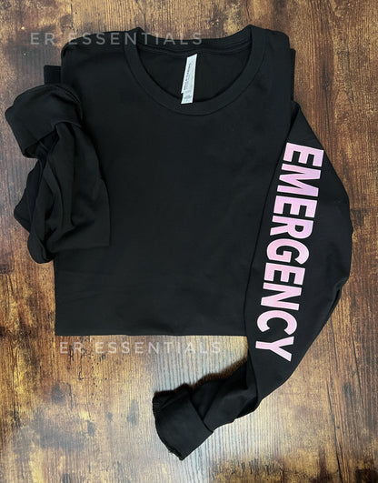 Long Sleeve Emergency Shirt- PINK EMERGENCY, 3501, sale
