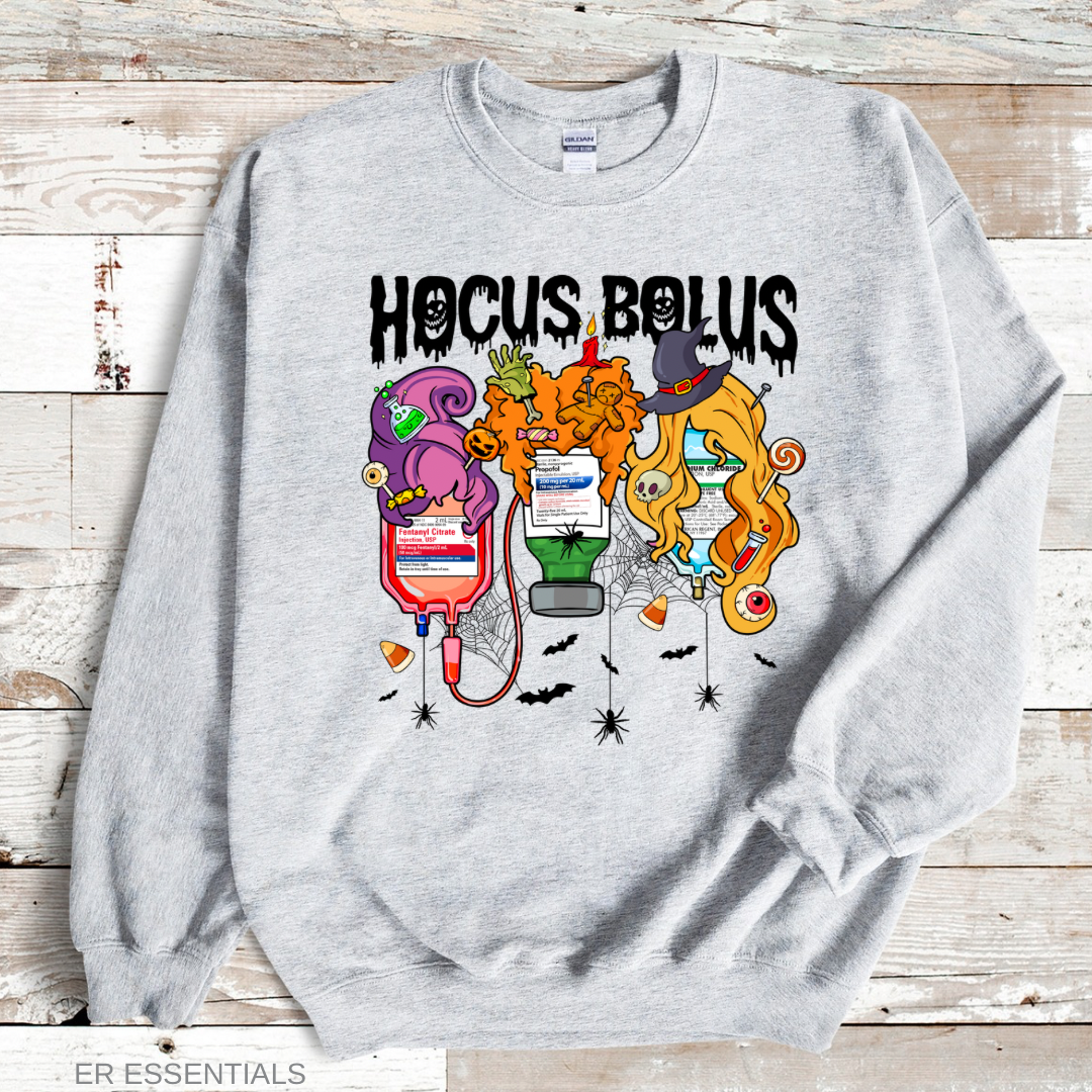 HOCUS BOLUS CREWNECK SWEATSHIRT (Gildan)