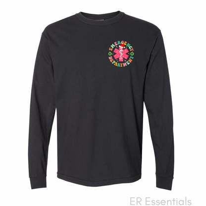 Emergency Department Christmas LONG SLEEVE (comfort colors)