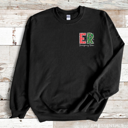 Emergency Department (front image only) Crewneck Sweatshirt