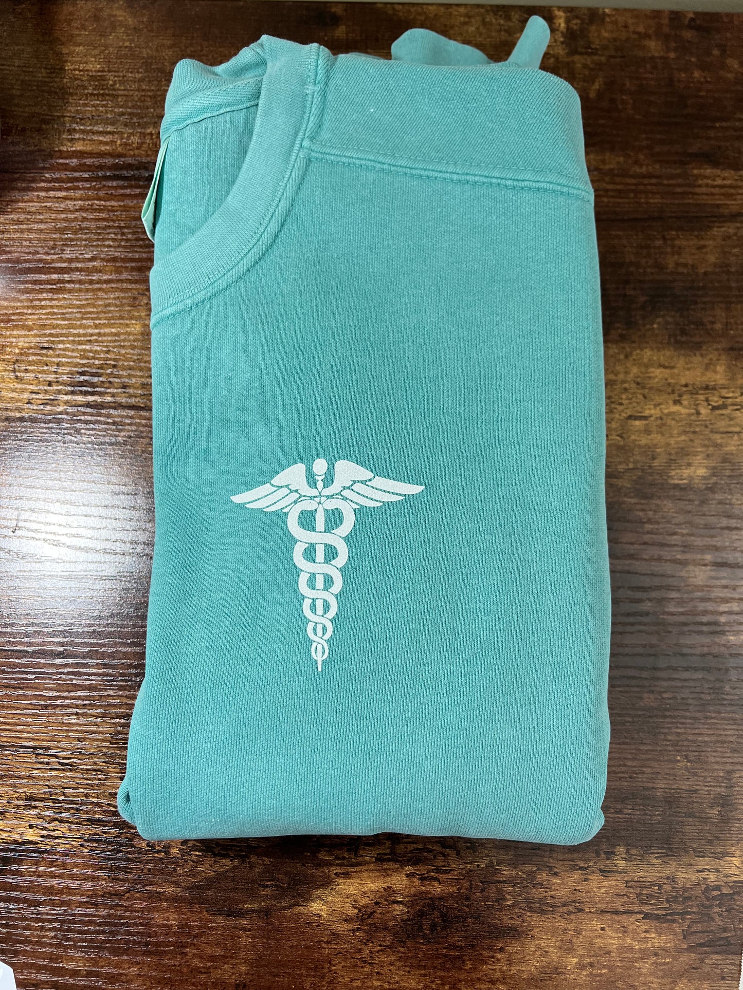 Medical Caduceus Crewneck Sweatshirt - Comfort Colors