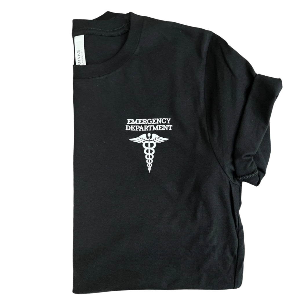 Emergency Department T Shirt with Medical Caduceus eressentials